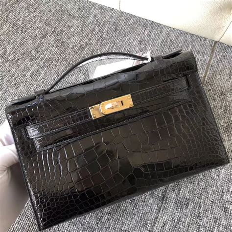 hermes kelly noir|hermes kelly pochette.